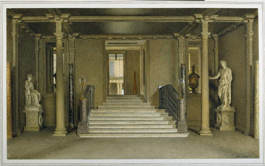 Detail of North Entrance Hall at Chatsworth House by William Henry Hunt