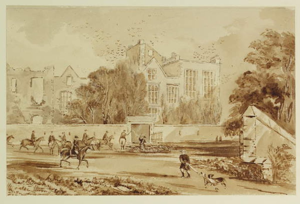 Detail of Hardwick Old Hall by William Henry Hunt