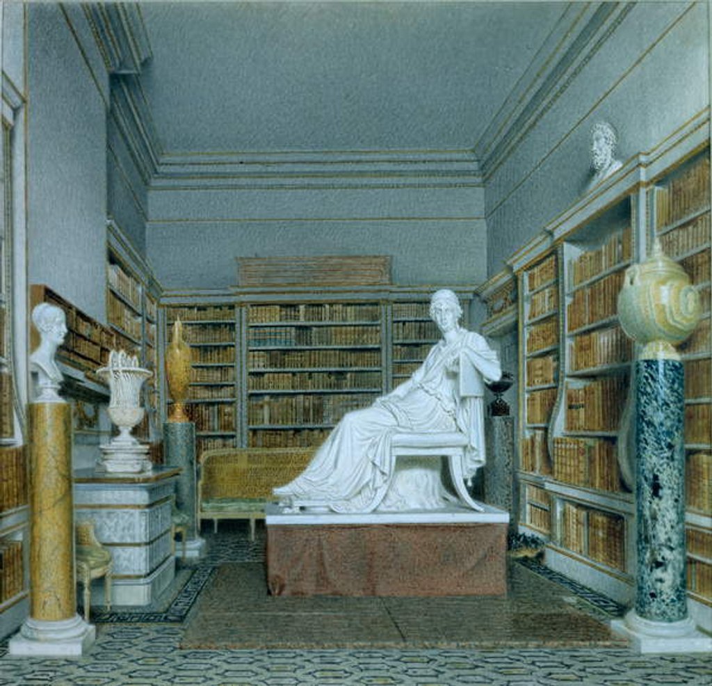 Detail of The Old Library, Chatsworth by William Henry Hunt