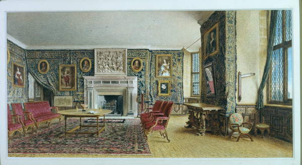 Detail of The Library, Hardwick, 1828 by William Henry Hunt