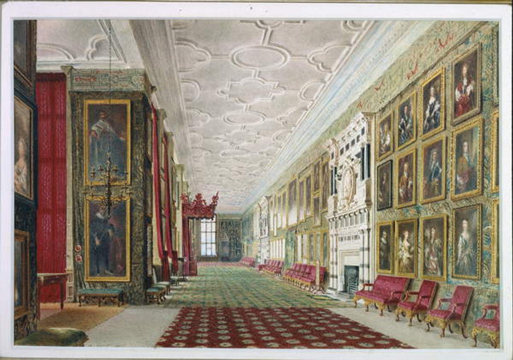 Detail of The Long Gallery, Hardwick, 1828 by William Henry Hunt