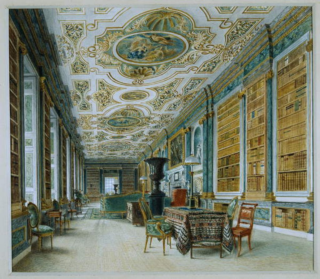 Detail of The Old Ballroom, now the Library, Chatsworth by William Henry Hunt