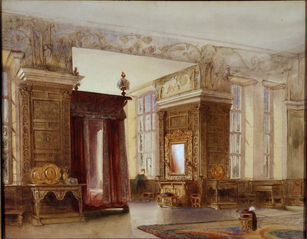 Detail of The Presence Chamber at Hardwick, 1858 by William Henry Lake Price