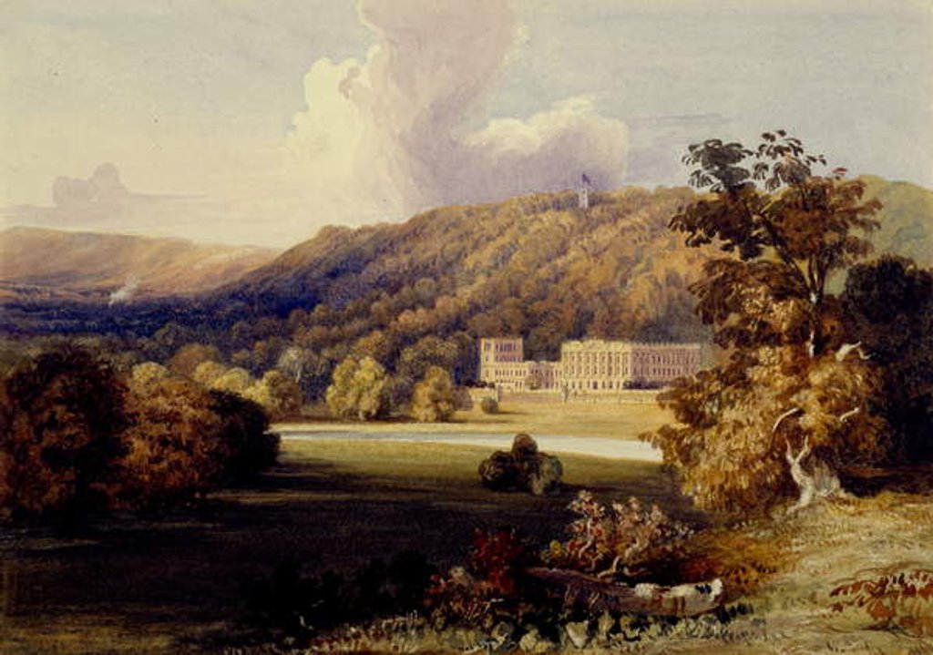 Detail of View of Chatsworth by Samuel A. Rayner