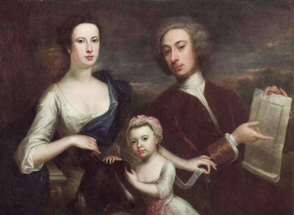 Detail of Portrait of Richard Boyle and Dorothy Savile by William Aikman