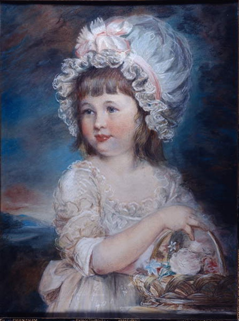 Detail of Portrait of Lady Henrietta Cavendish by Elizabeth Royal