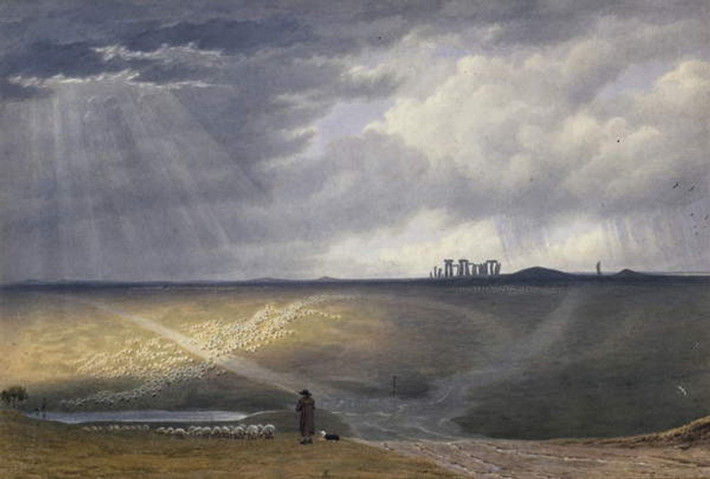 Detail of View of Stonehenge by William Turner