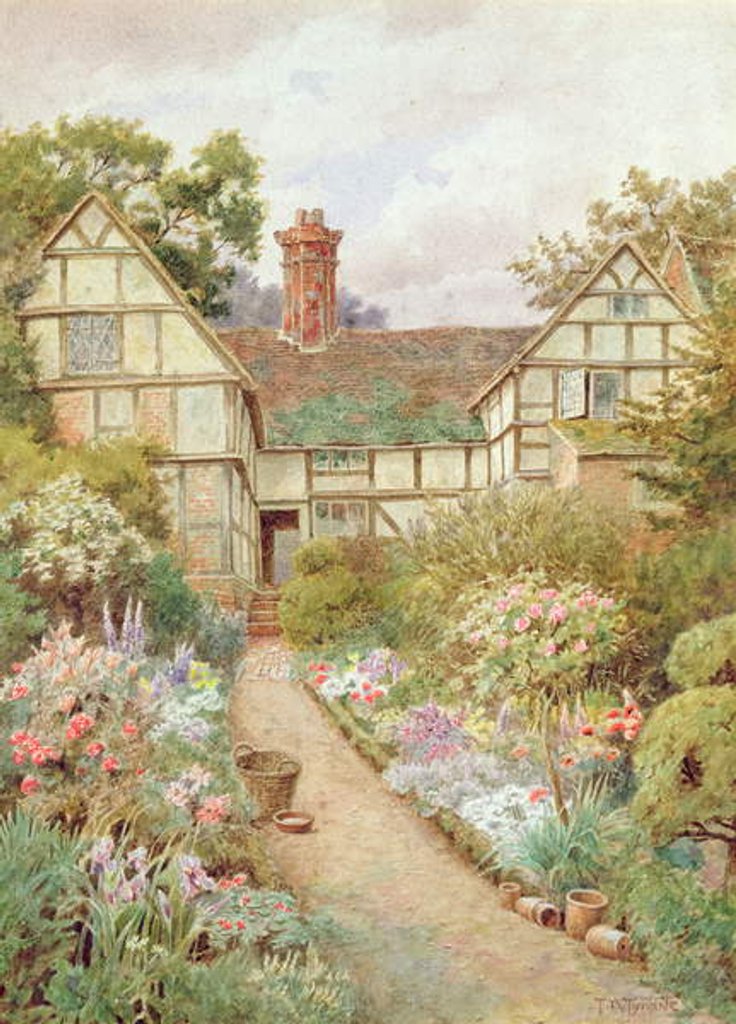 Detail of Cottage Garden by Thomas Nicholson Tyndale