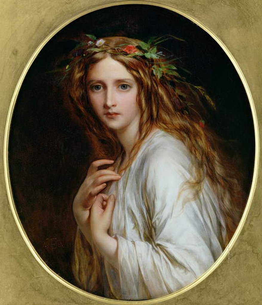 Detail of Ophelia, 1861 by Thomas-Francis Dicksee