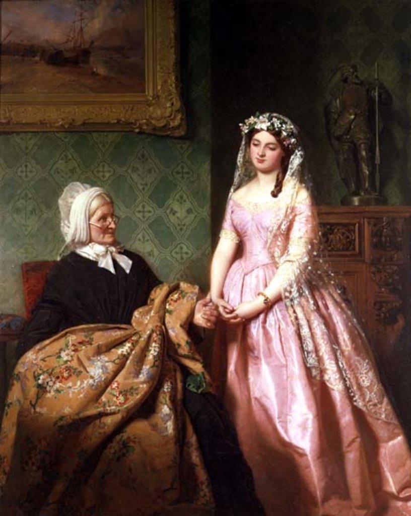 Detail of The Wedding Gown by John Faed