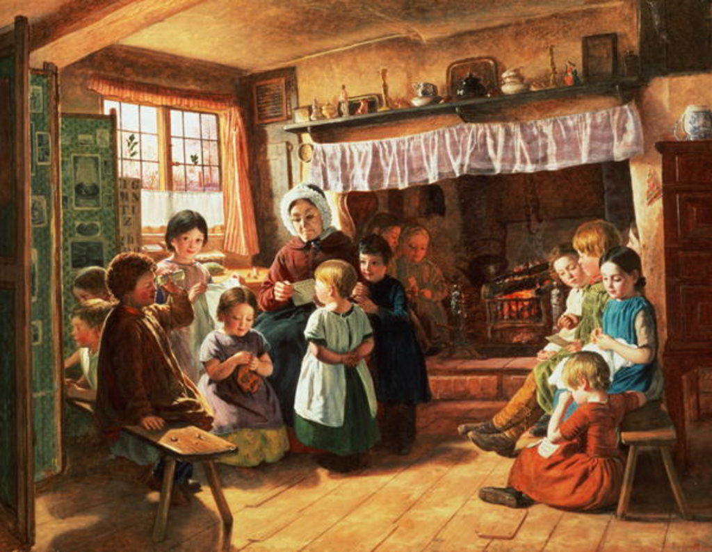 Detail of The School Room by Alfred Rankley