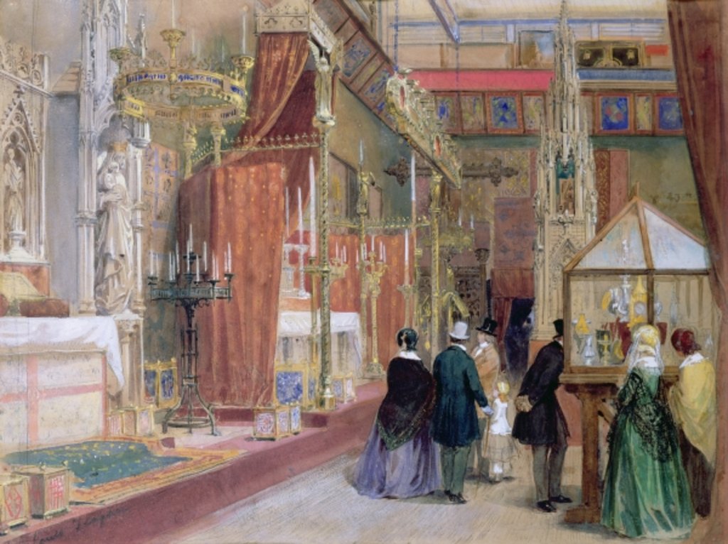 Detail of The Medieval Court of the Great Exhibition of 1851 by Louis Haghe