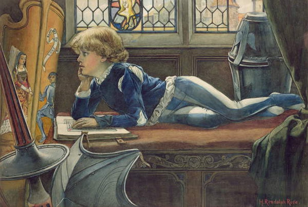 Detail of Young Lancelot by H. Randolph Rose