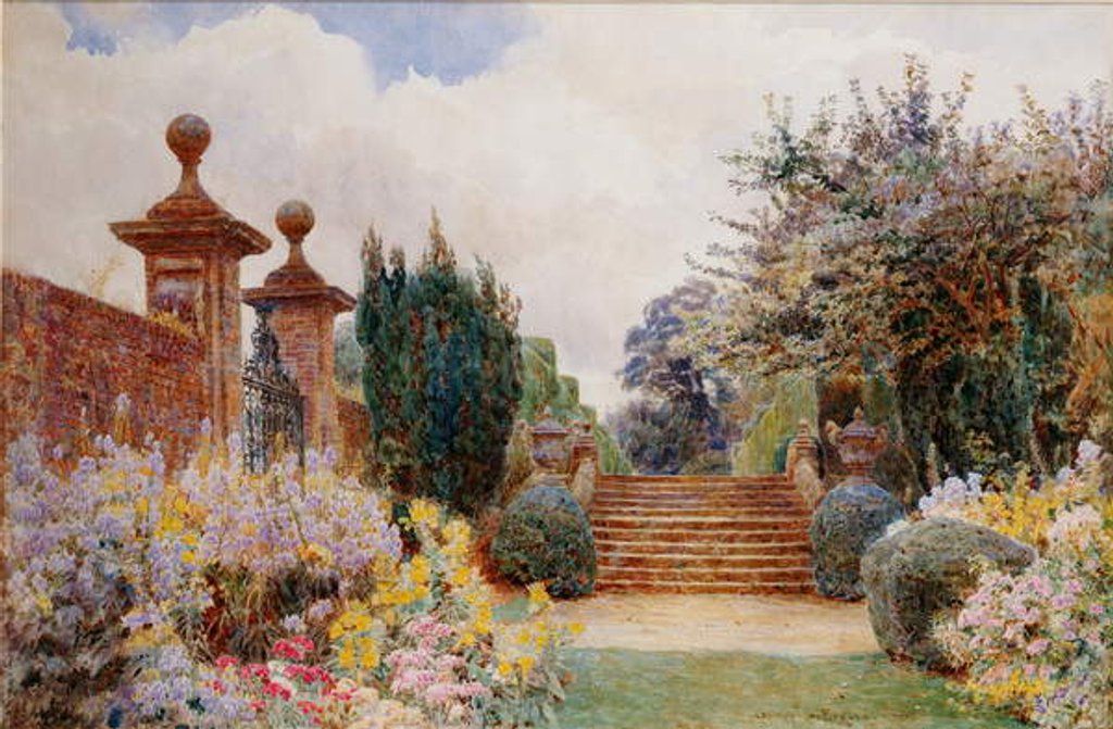 Detail of The Terrace Steps, Penshurst, 1903 by George Samuel Elgood