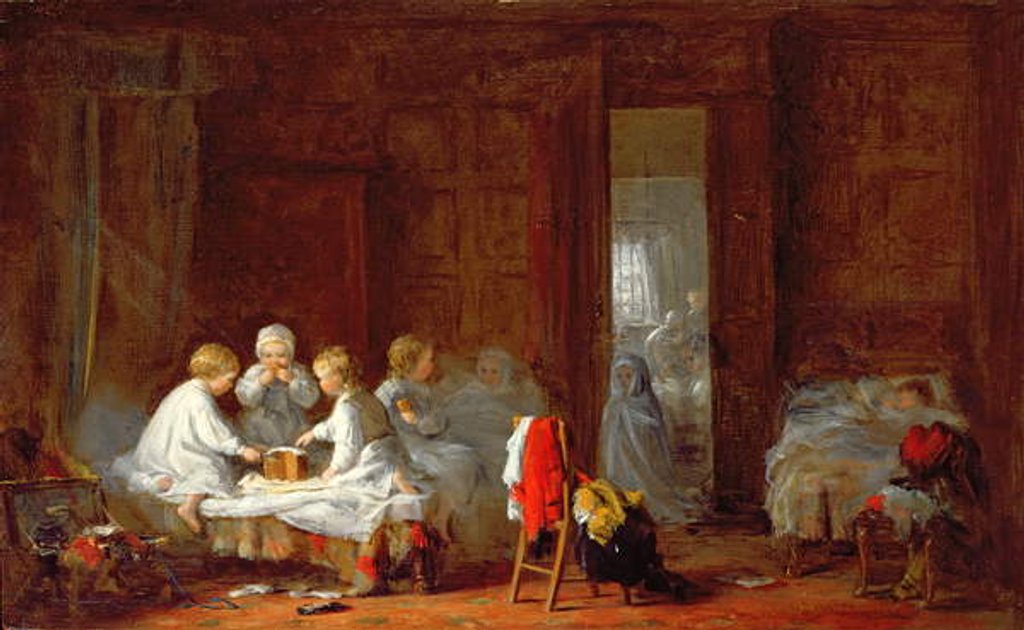 Detail of A Midnight Feast, 1866 by Frederick Daniel Hardy