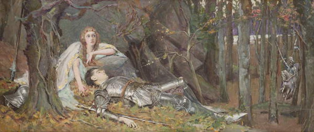 Detail of La Belle Dame Sans Merci, 1901 by Henry Meynell Rheam