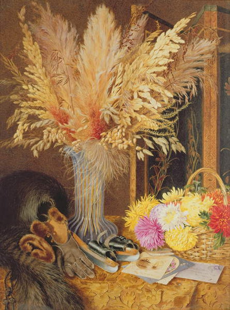 Detail of Autumnal Still Life by Marian Emma Chase