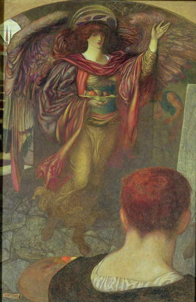 Detail of The Painter's Vision: Angela Dorothea, 1903 by John Riley Wilmer