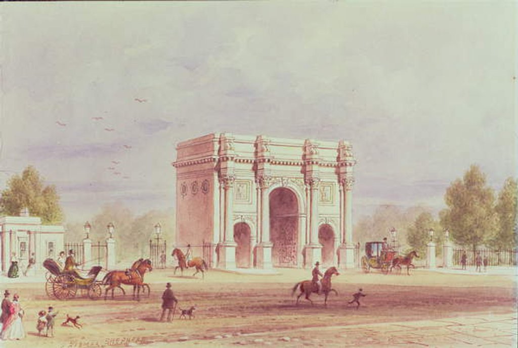 Detail of Marble Arch, c.1851 by Thomas Hosmer Shepherd