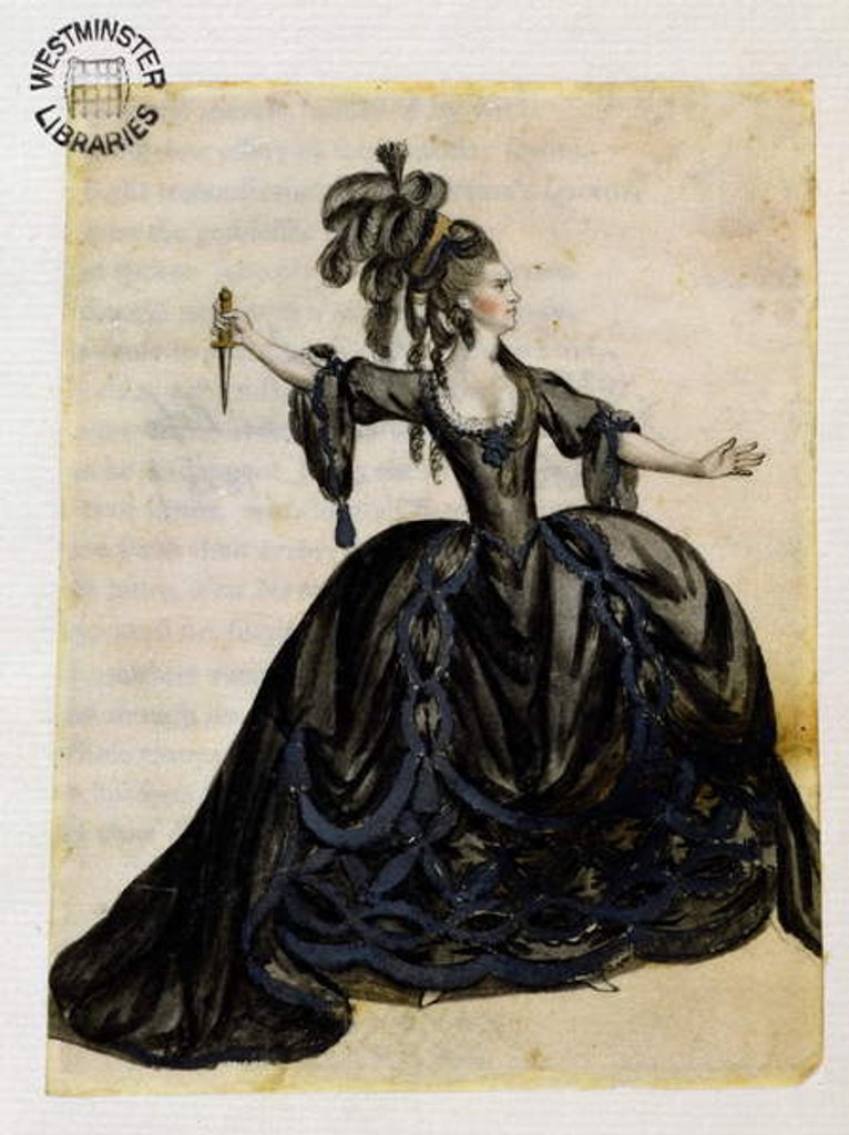 Detail of An Actress Playing Lady Macbeth by English School