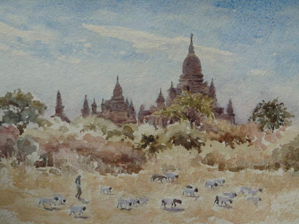 Detail of 897 Thein Ma Zi from Penathagu, Bagan by Clive Wilson