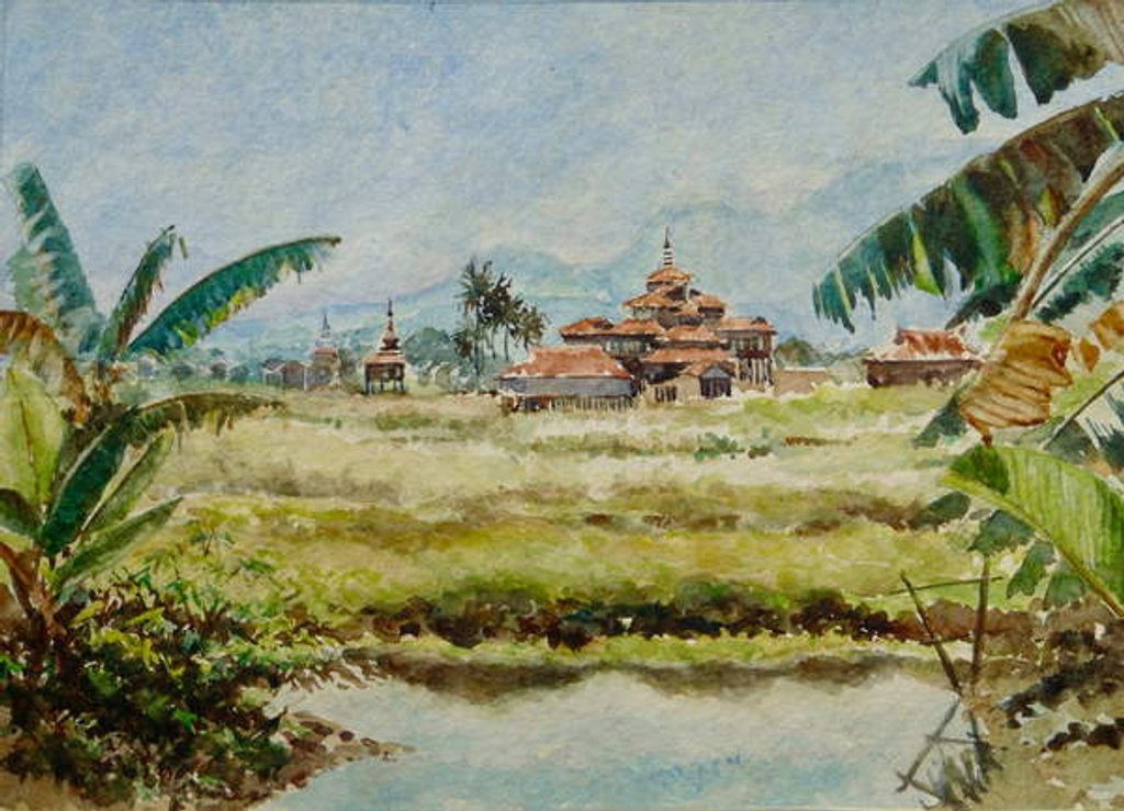 Detail of 899 Taung Bo Ni from Inthar Heritage House by Clive Wilson