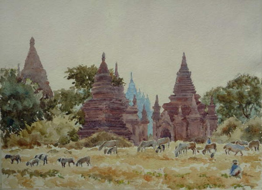 Detail of 902 Thatbyinnyu, Bagan by Clive Wilson