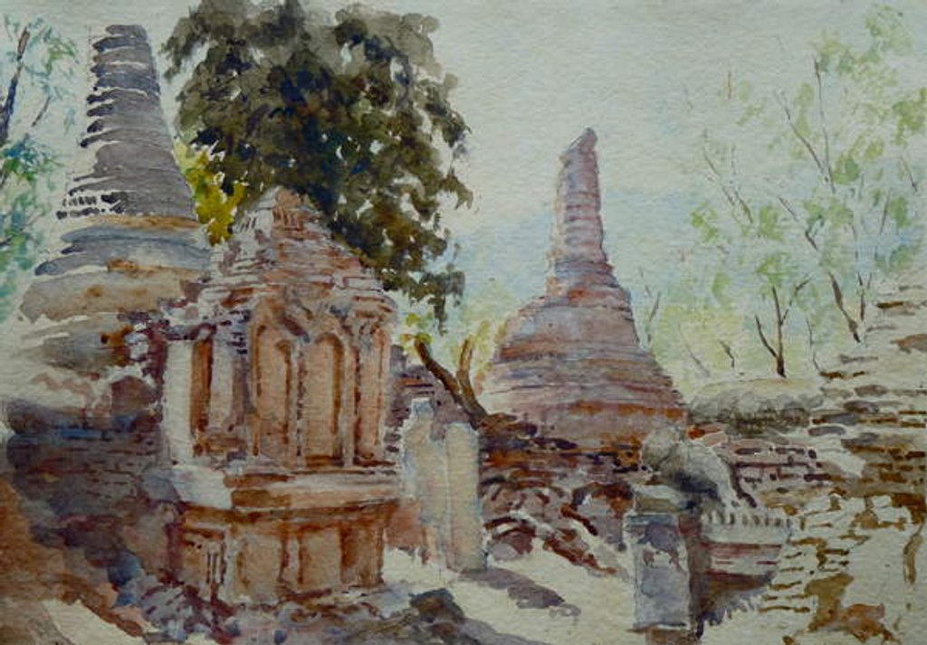 Detail of 905 Shwe Indein Paya by Clive Wilson