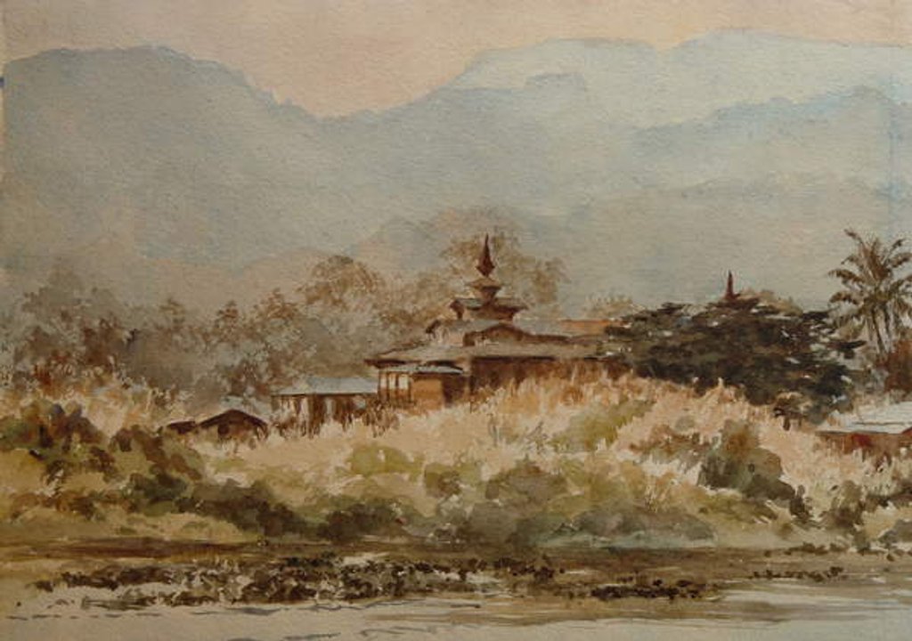 Detail of 917 Monastery, Myay Cha by Clive Wilson