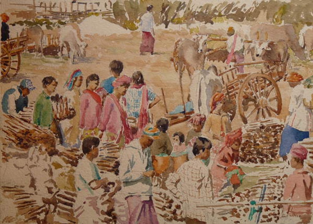 Detail of 918 Firewood market, Thaung Tho by Clive Wilson