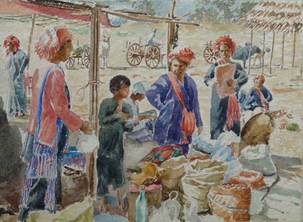 Detail of 937 Waiting for the ride home, Thaung Tho by Clive Wilson