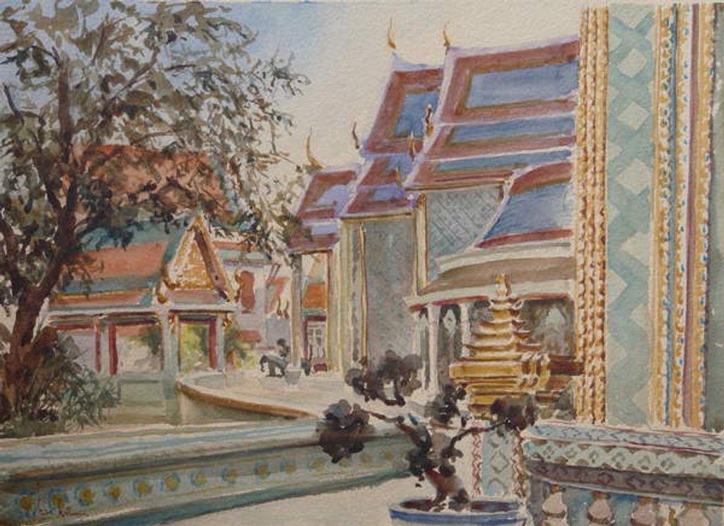Detail of 868 Wat Ratchaborpit, Bangkok by Clive Wilson