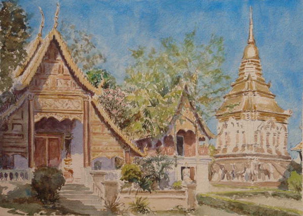 Detail of 878 Wat Chiang Man, Chiang Mai by Clive Wilson