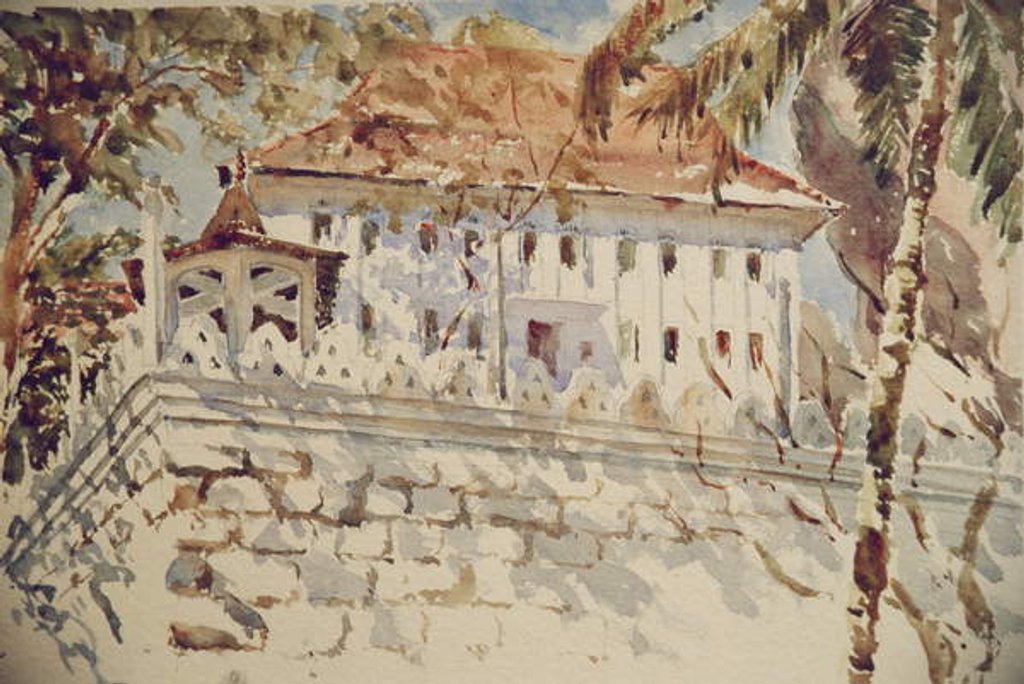 Detail of 729 The Monastery, Aluvihara by Clive Wilson