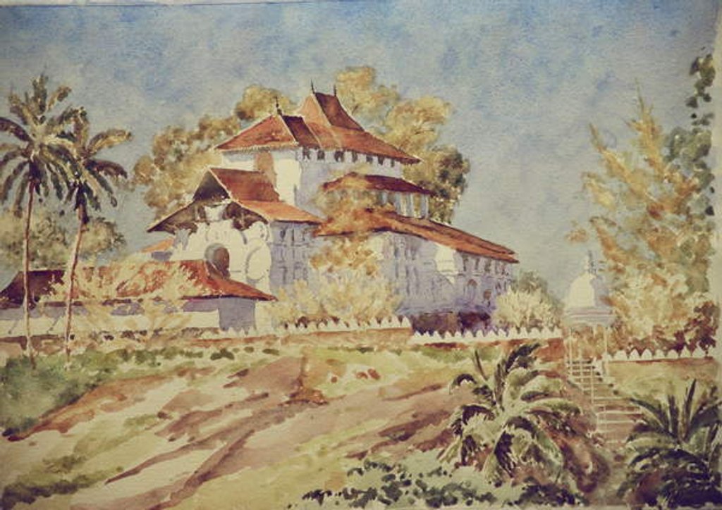 Detail of 755 Lankatilaka, morning sun by Clive Wilson