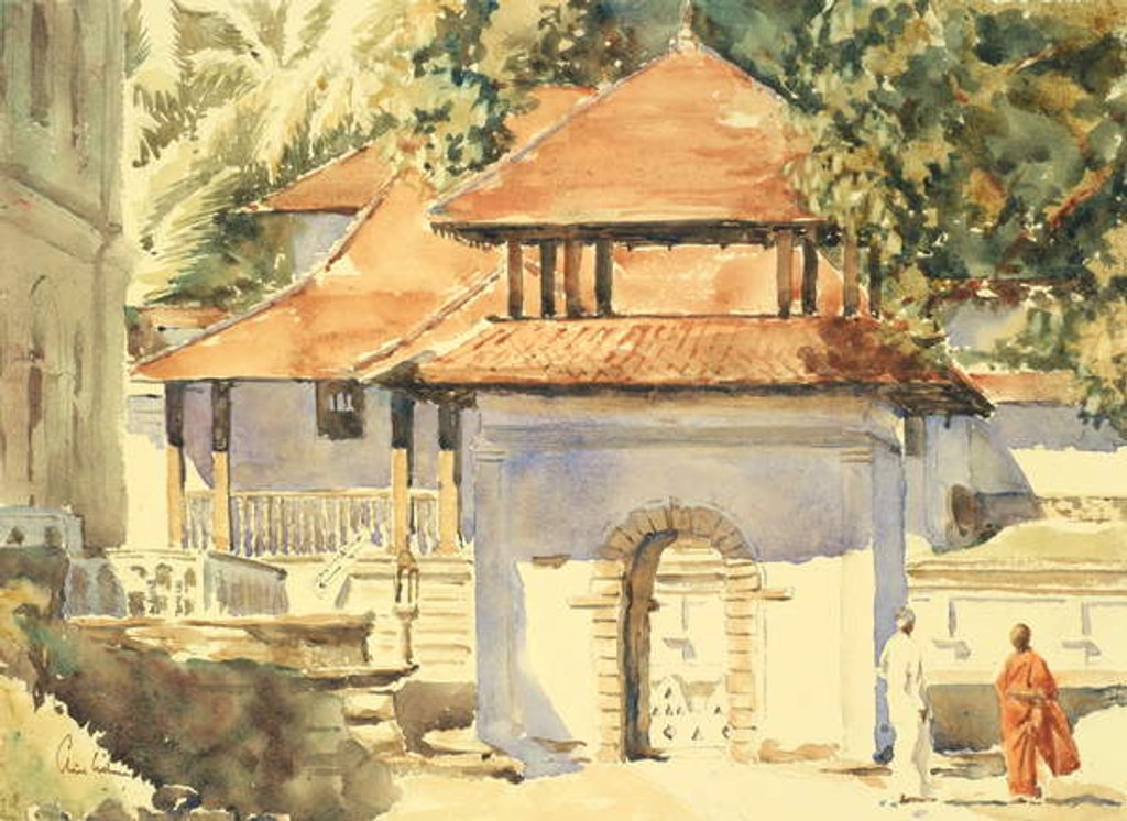 Detail of 737 Temple of Tooth, side entrance by Clive Wilson