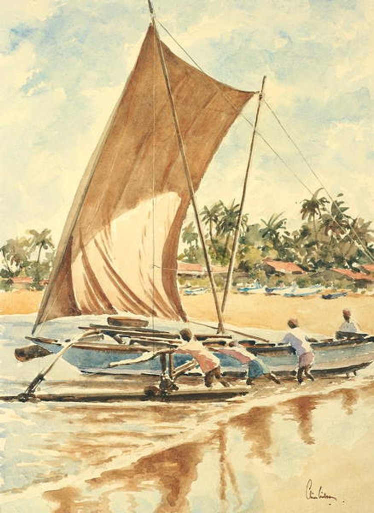 Detail of 751 Launching the kat by Clive Wilson