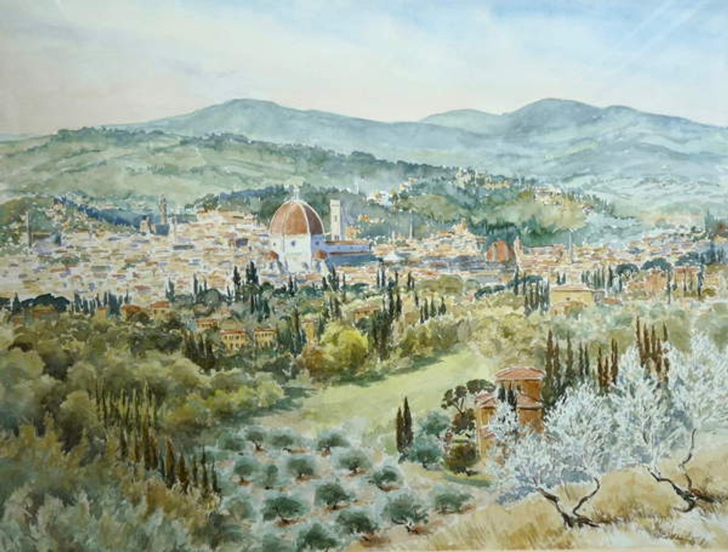 Detail of 191 From Villa Bellagio - clear morning by Clive Wilson