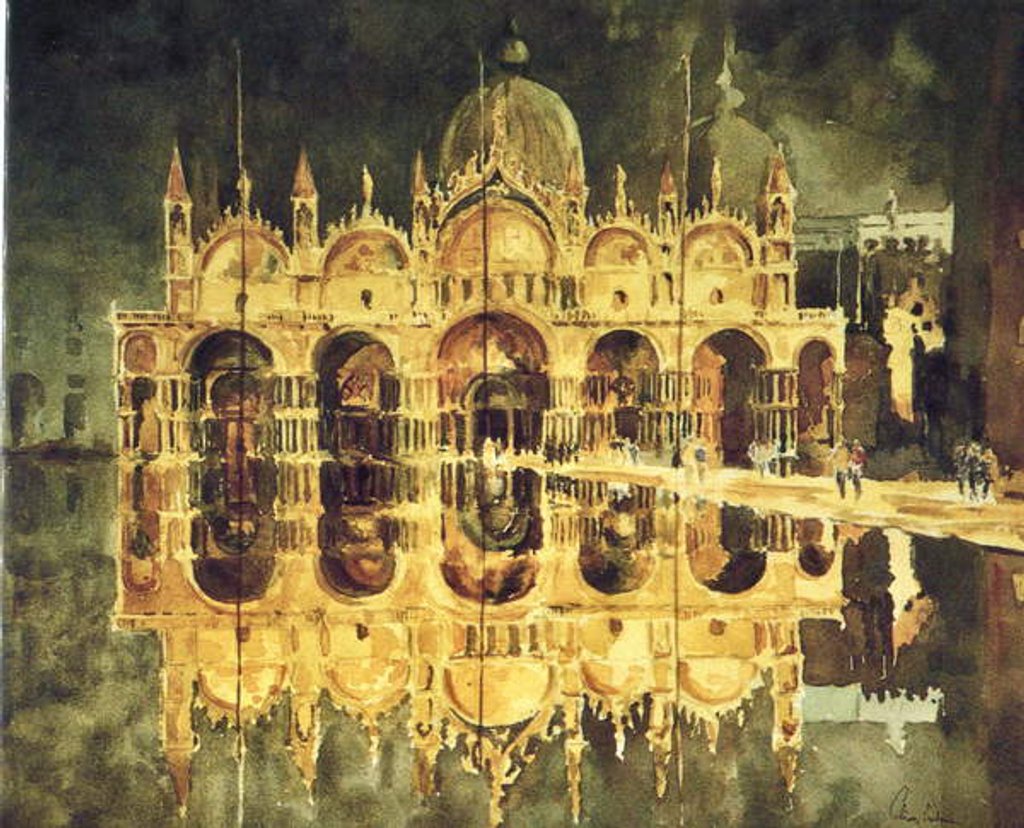 Detail of 257 Flood-lit and flooded by Clive Wilson