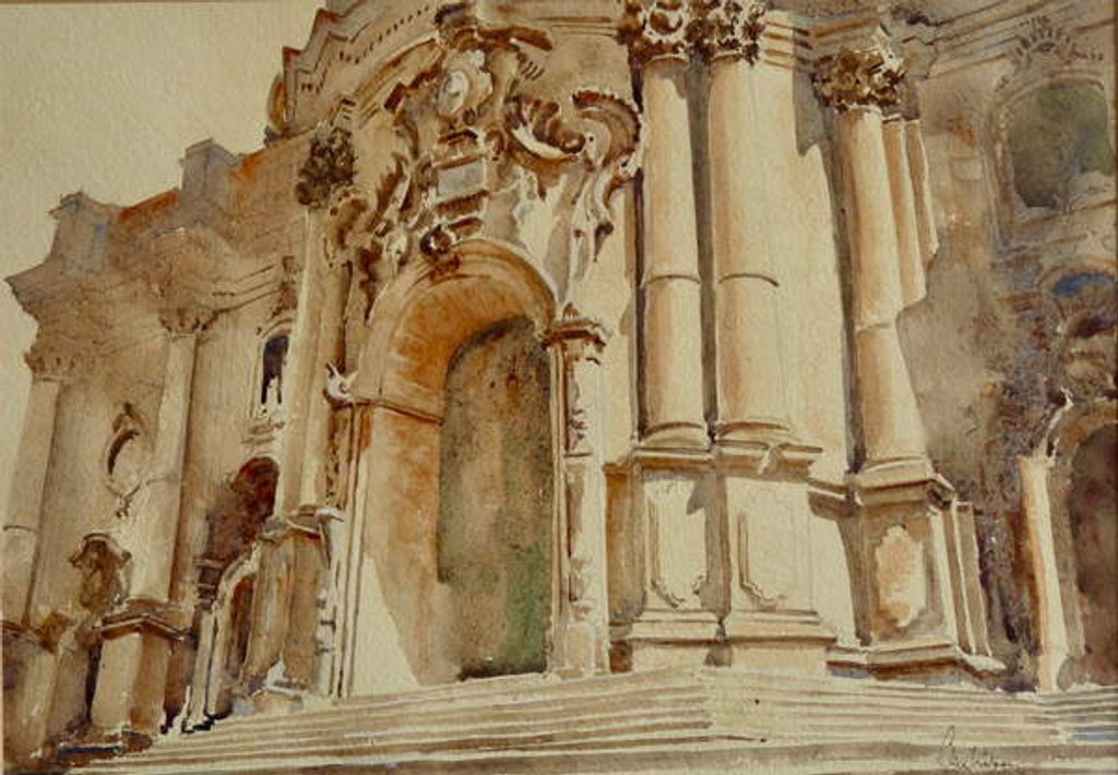 Detail of 568 10 o'clock shadows, S. Giorgio, Modica by Clive Wilson