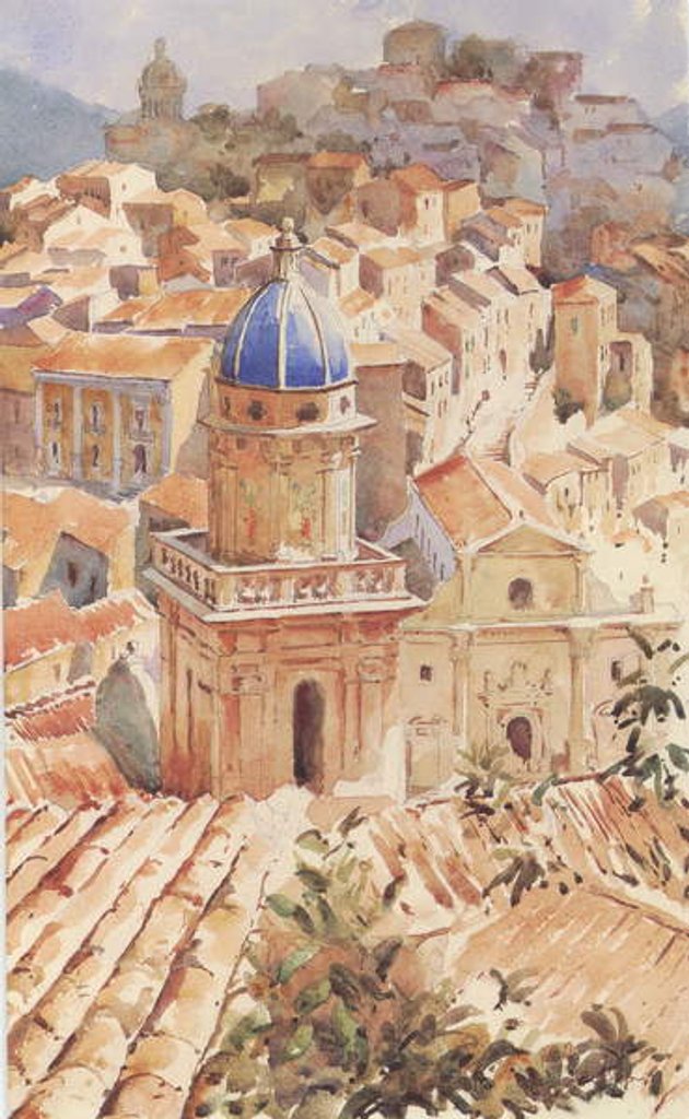 Detail of 583 Sun-saturated shadows - S.Maria dell'Itria, Ragusa by Clive Wilson