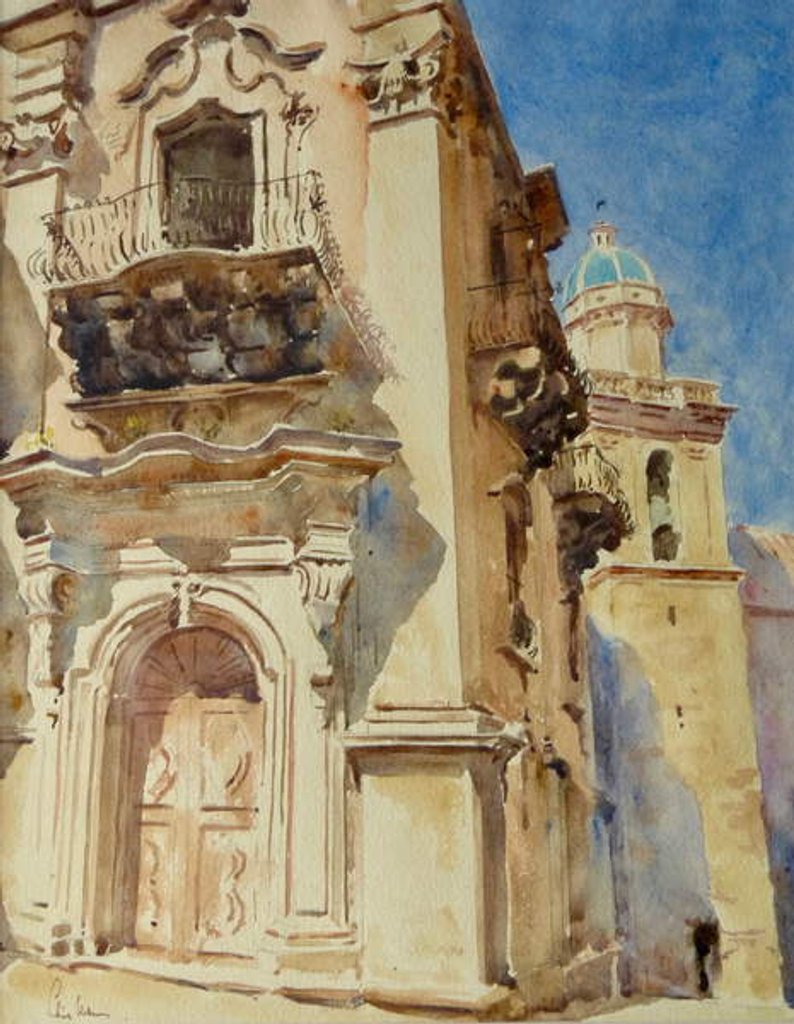 Detail of 584 Ragusa, Pal Nicastro and S.M. dell'Itria by Clive Wilson