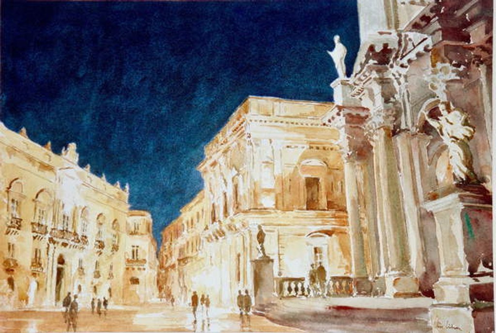 Detail of 655 St Paul preaching by floodlight by Clive Wilson