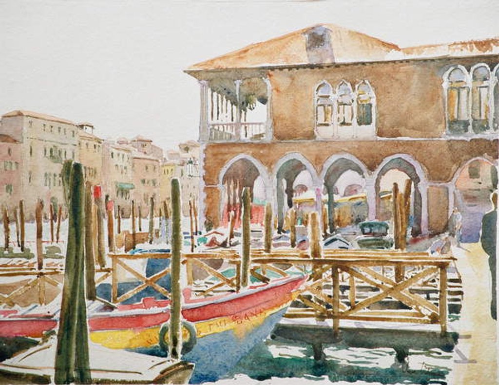 Detail of 708 Pescheria, morning deliveries by Clive Wilson