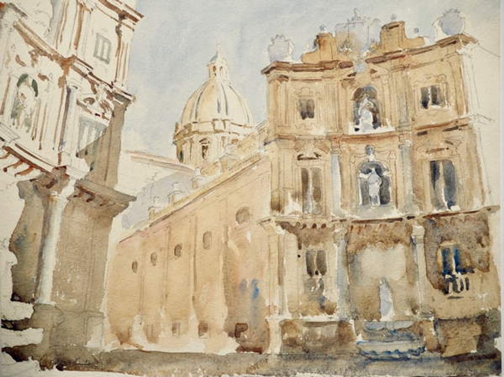 Detail of 712 Sketch for Quattro Canti by Clive Wilson