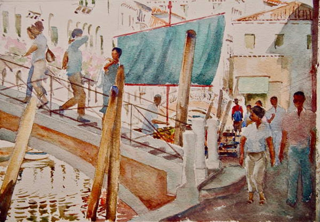 Detail of 788 Silhouettes - Ponte dei Pugni by Clive Wilson