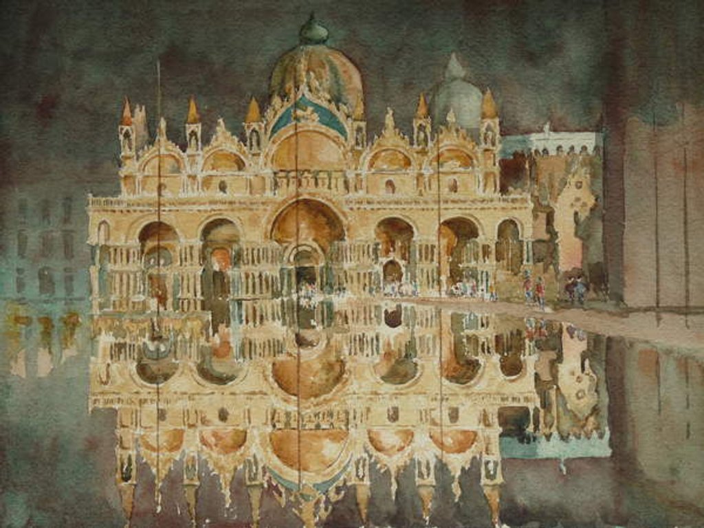 Detail of 853 Floodlit and flooded by Clive Wilson