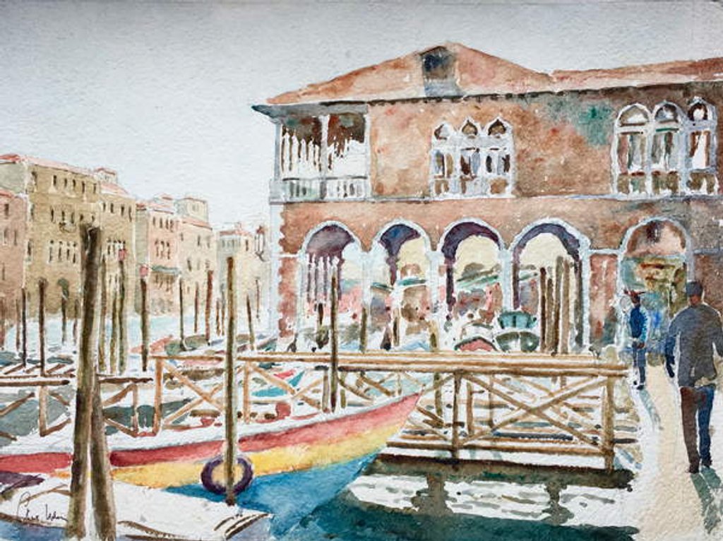 Detail of 996 Pescheria, Venice by Clive Wilson