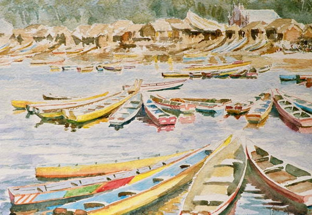 Detail of 620 Fishing harbour, Vizhinjam by Clive Wilson