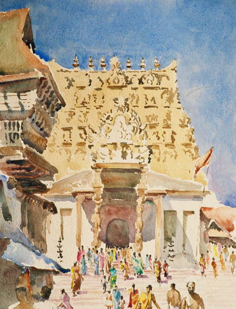 Detail of 621 Sri Padmanabhaswamy Temple, Trivandrum by Clive Wilson